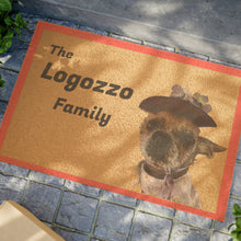 Load image into Gallery viewer, Personalized Doormat with  Pet &amp; Famiily Name - A Unique Gift for Pet Lovers
