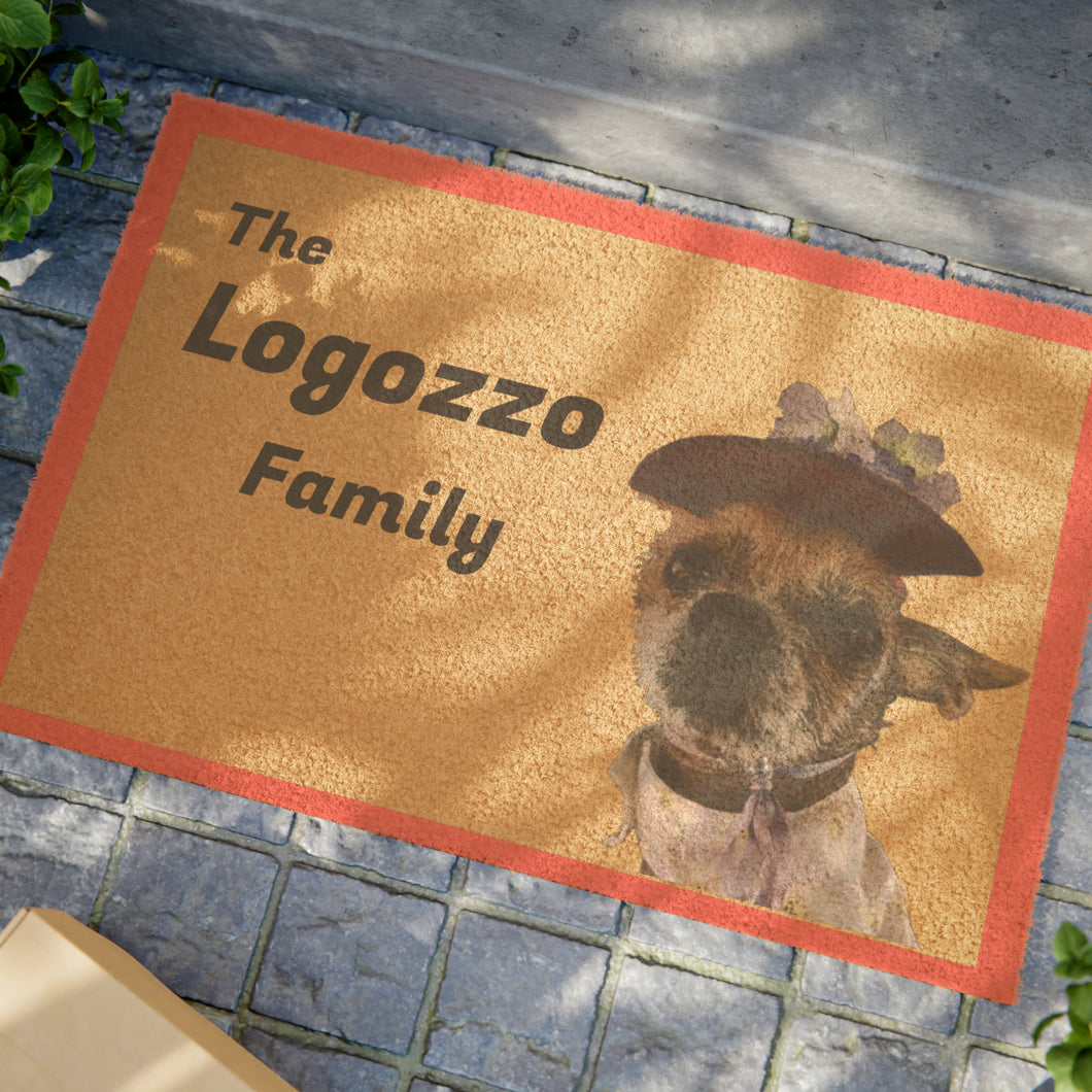 Personalized Doormat with  Pet & Famiily Name - A Unique Gift for Pet Lovers