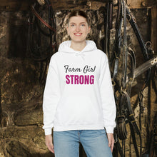 Load image into Gallery viewer, Farm Girl Strong Custom Hooded Sweatshirt - English Riding Clothes

