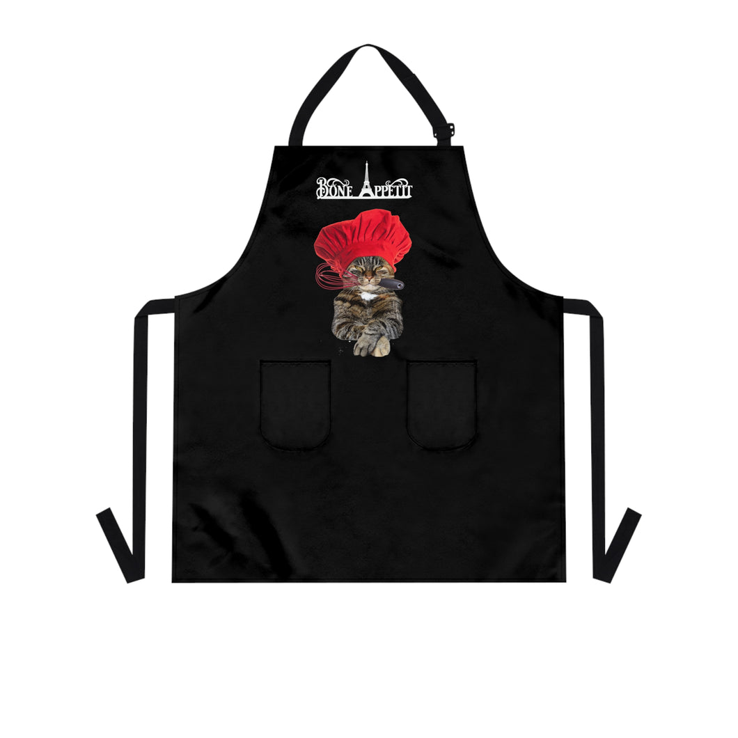 Funny Cat Gift - Sprinkle Some Cat-Titude into Your Cooking with our Bone Appetit Apron