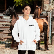 Load image into Gallery viewer, Custom Hooded Sweatshirt for horse lovers - personalized shirt with photo and name
