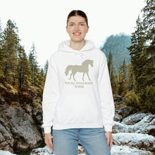 Load image into Gallery viewer, Rocky Mountain Horse Hoodie will make you Rocky Mountain High
