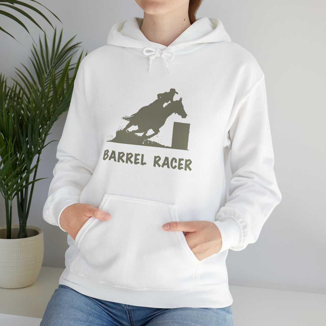 Barrel Racer Hooded Sweatshirt - 3 barrels, 2 hearts, one dream