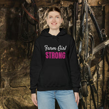 Load image into Gallery viewer, Farm Girl Strong Custom Hooded Sweatshirt - English Riding Clothes
