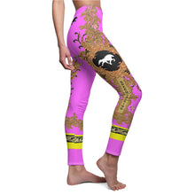 Load image into Gallery viewer, Speed Racking Horse Leggings - Hot Pink &quot;Fursace&quot; Design
