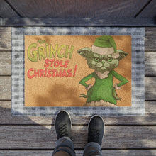 Load image into Gallery viewer, Grinch Cat Christmas Doormat - Coir Doormat
