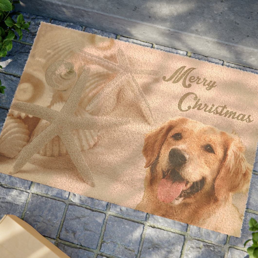 Beach Christmas Doormat -