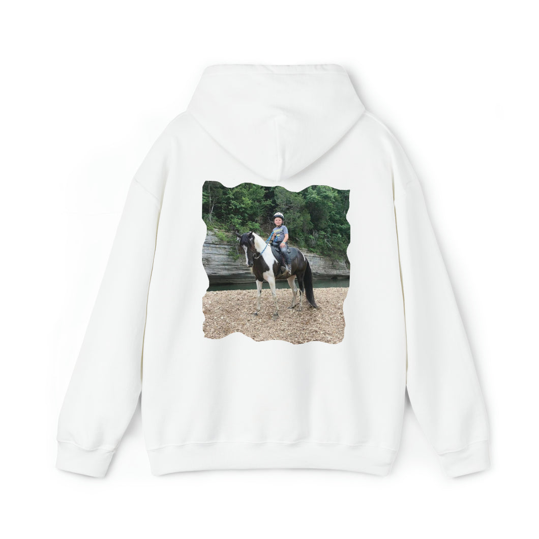 Custom Hooded Sweatshirt for horse lovers - personalized shirt with photo and name