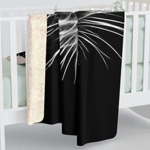 Load image into Gallery viewer, Wrap Yourself in Luxury with our Black Cat Sherpa Fleece Blanket
