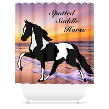 Load image into Gallery viewer, Spotted Saddle Horse Shower Curtain
