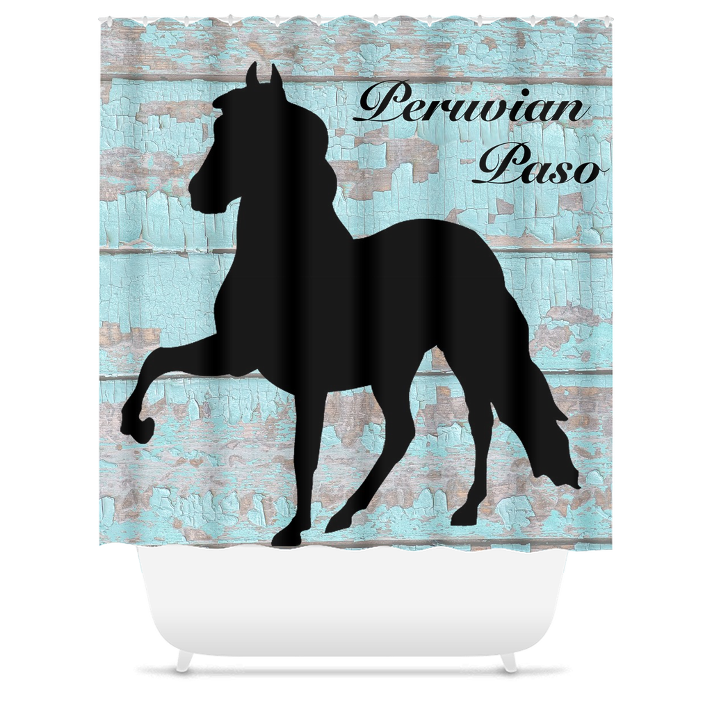 Peruvian Paso Horse Shower Curtains - Step into the Beauty of Peru with a Peruvian Paso Shower Curtain