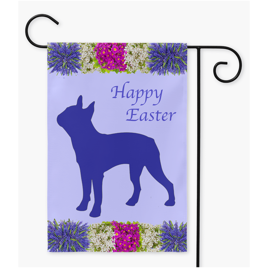 Easter Garden Flags - Boston Terrier