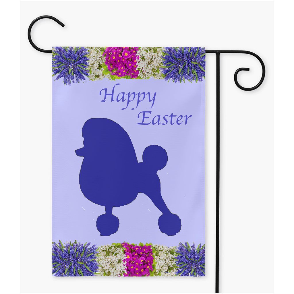 Easter Garden Flags - Toy Poodle