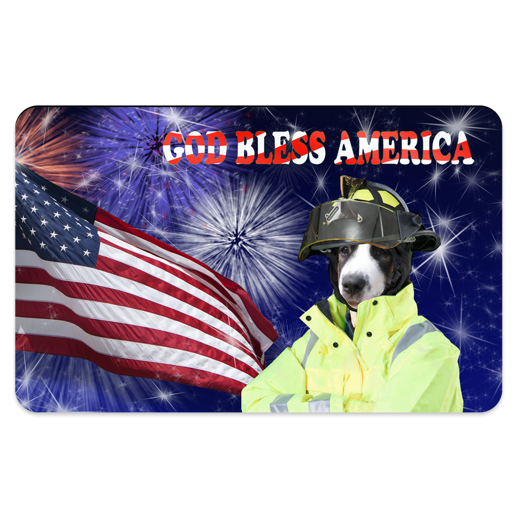 Fire Fighter Pet Placemat