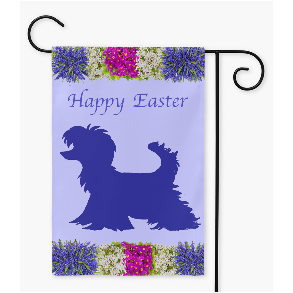 Easter Garden Flags - Powderpuff Chinese Crested