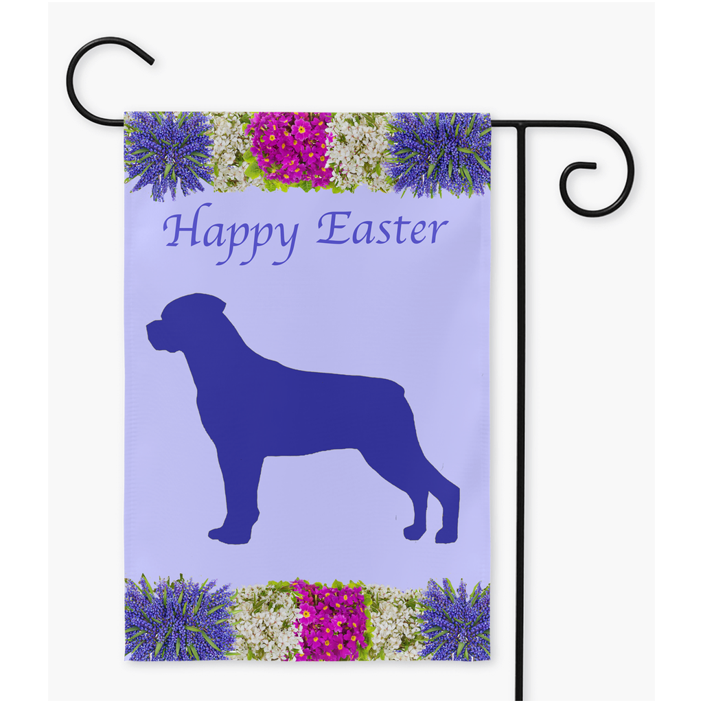 Easter Garden Flags - Rottweiler