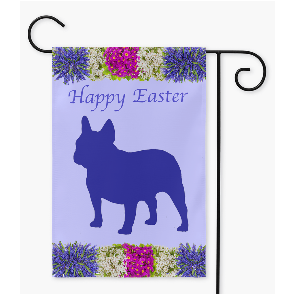 Easter Garden Flags - French Bulldog