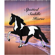 Load image into Gallery viewer, Spotted Saddle Horse Shower Curtain
