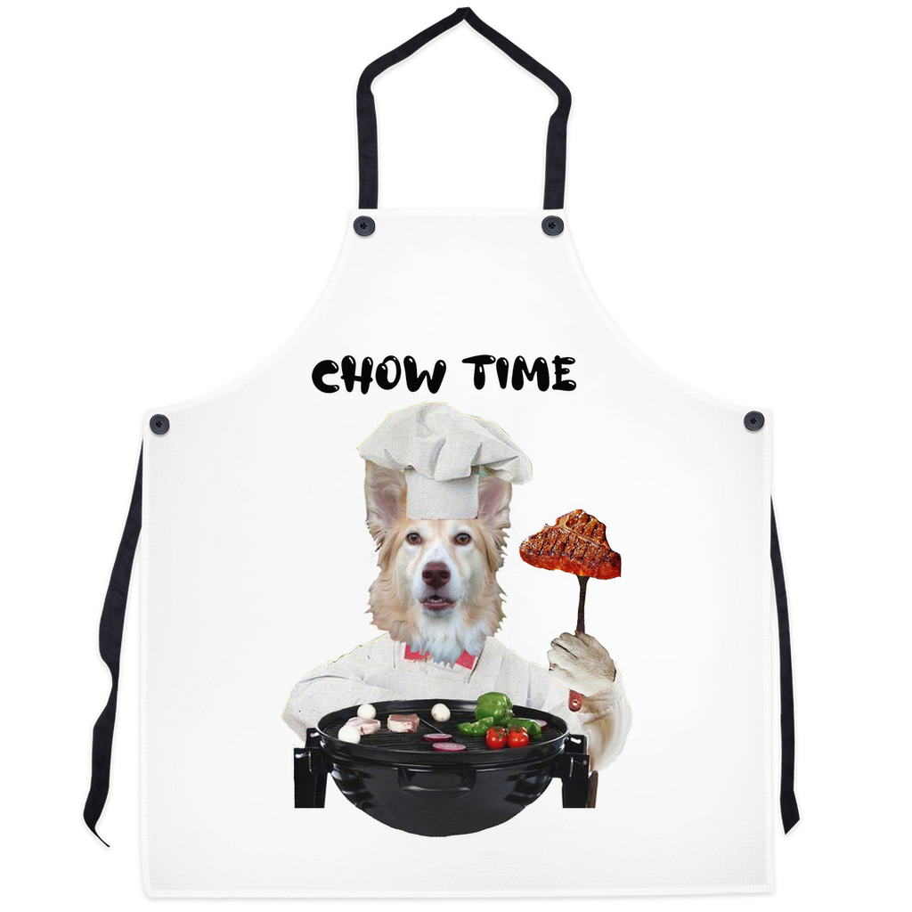 Funny dog custom grilling apron